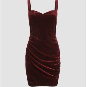 Velvet Corset Cami Mini Dress